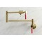 Kingston Brass KS4107DKL Wall Mount Pot Filler, Brushed Brass KS4107DKL - alternate 6
